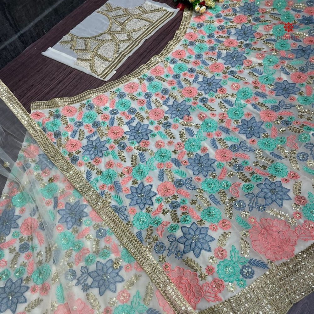 Designer Heavy Work Partywear Lehenga with Dupatta - Picture 13 of 13